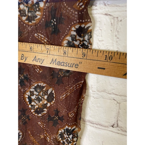 Women Wrap Multi Colored Craft Fabric 9x60 Scarf - Picture 2 of 4